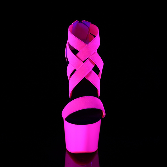 Barbiecore Barbie Platform Crisscross Glow High Heel Shoes - Picture 4 of 5